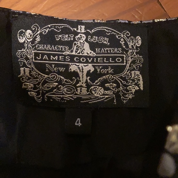 Anthropologie James Coviello dress black/gold/gray circles strapless sz 4 - Picture 4 of 7